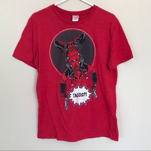 Loot Crate Marvel Deadpool Medium TACOS T-Shirt